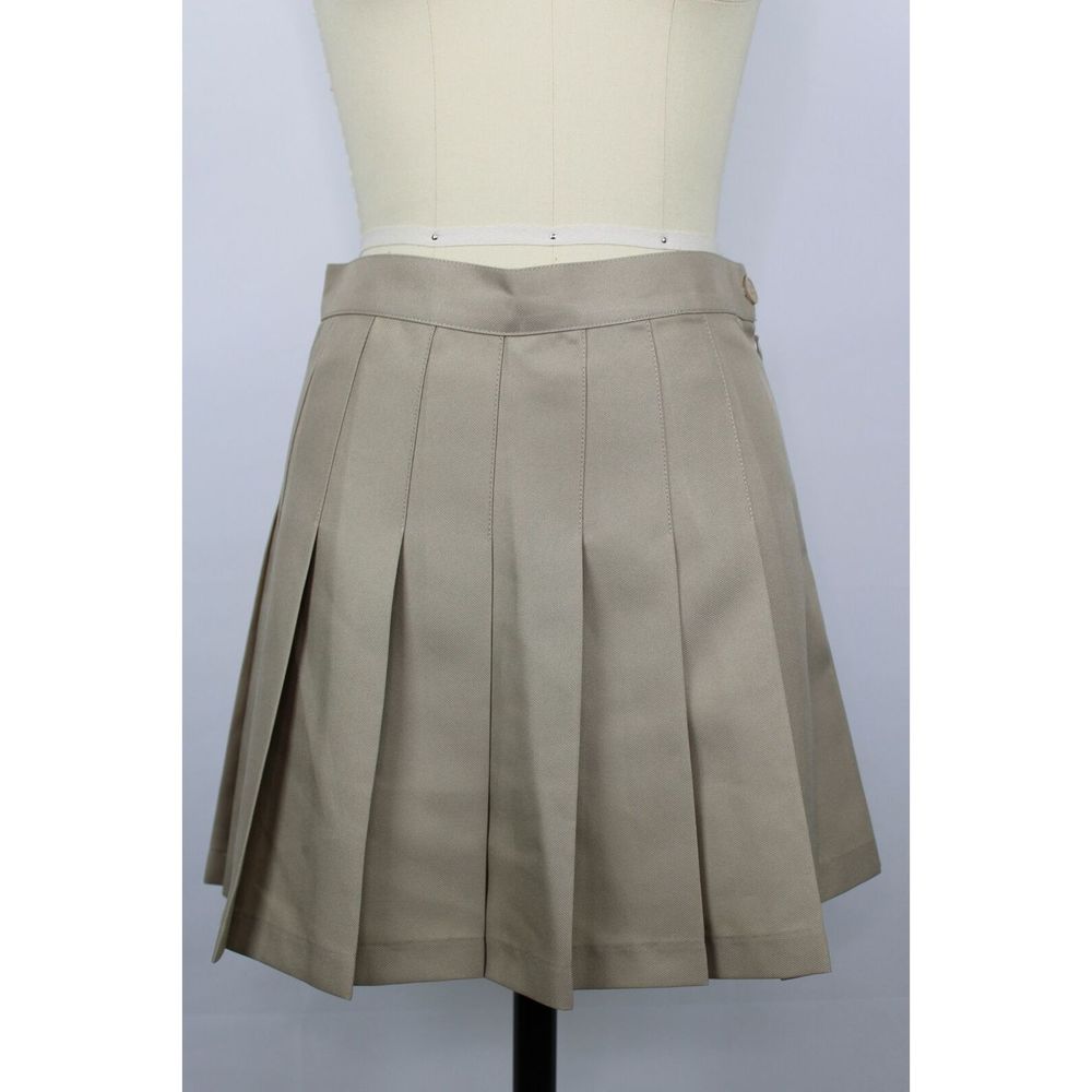 American Apparel Tennis Skirt Sz S Khaki New $48 View 3